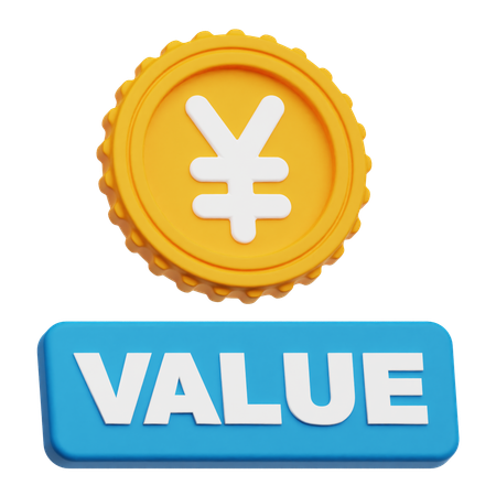 Yen Value  3D Icon