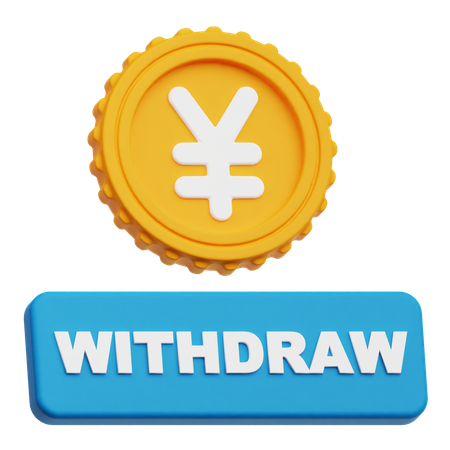 Yen Withdraw  3D Icon