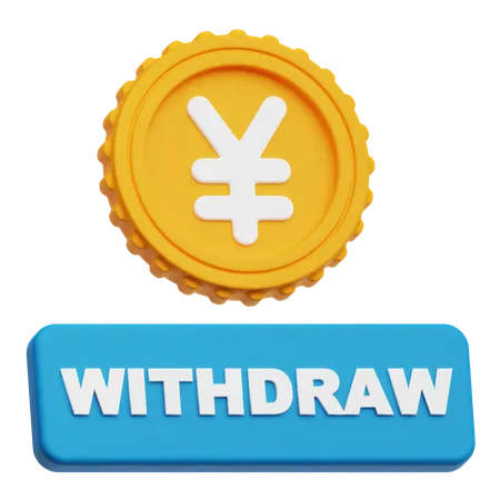Yen Withdraw  3D Icon