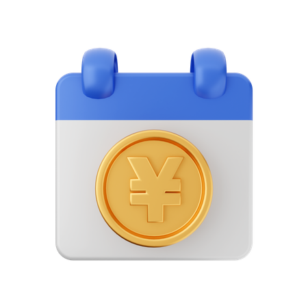 Yen-Zahlungsplan  3D Icon