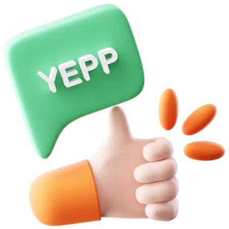 はい  3D Icon