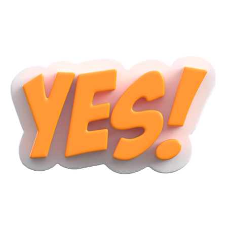 Yes  3D Icon
