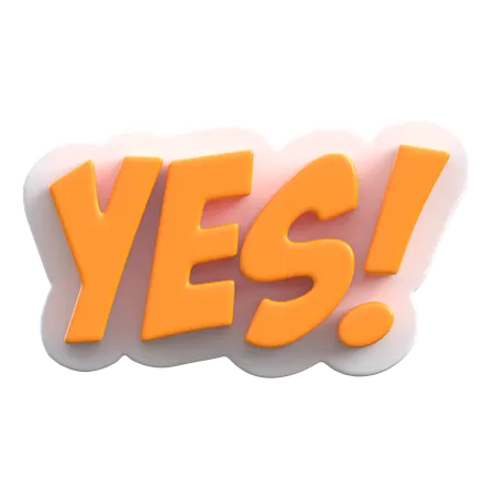 Yes  3D Icon