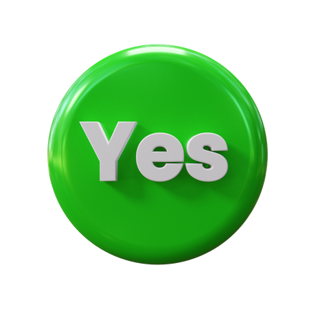 Yes  3D Icon