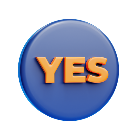 Yes Sign  3D Icon
