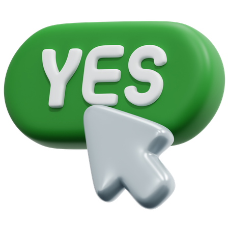 Yes Click  3D Icon