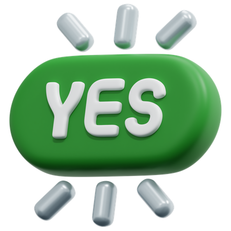 Yes Confirmation  3D Icon