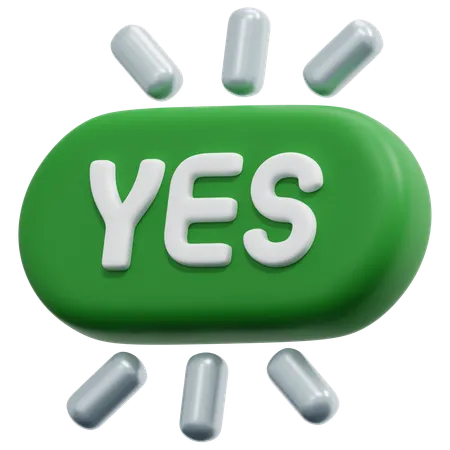 Yes Confirmation  3D Icon