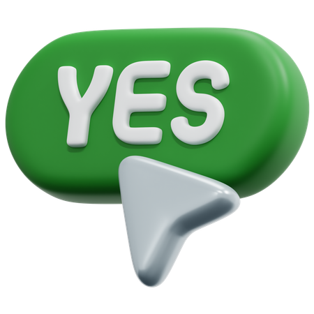 Yes Pointer  3D Icon