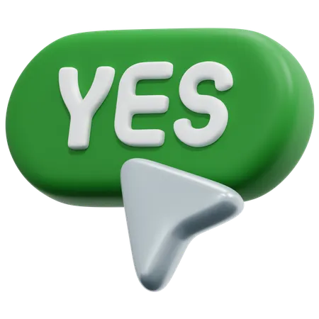 Yes Pointer  3D Icon