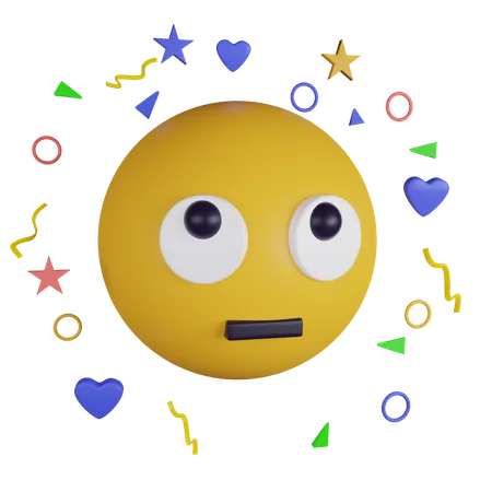 Emoji aux yeux qui roulent  3D Icon