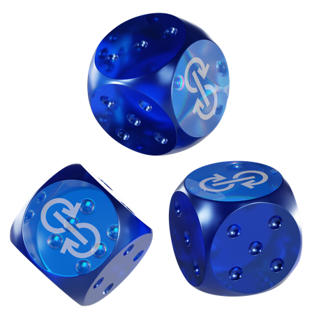 Yfi Glass Dice Crypto  3D Icon