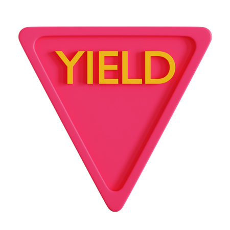Yield  3D Icon