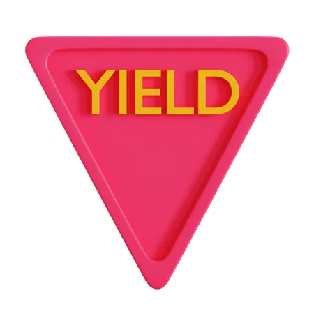 Yield  3D Icon