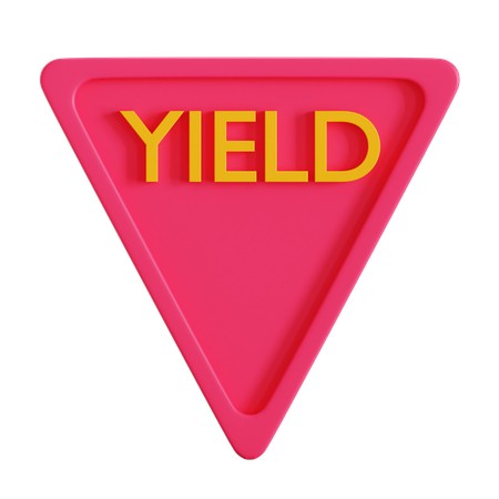 Yield  3D Icon