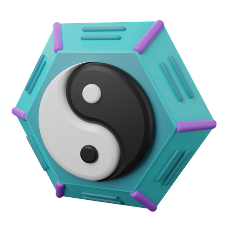 Yin And Yang  3D Illustration