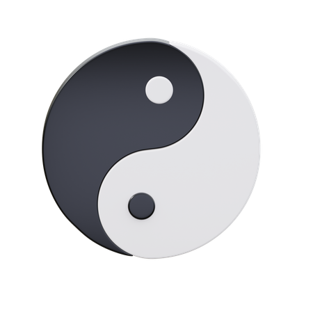 Yin y yang  3D Icon