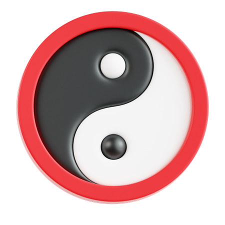Yin yang  3D Icon