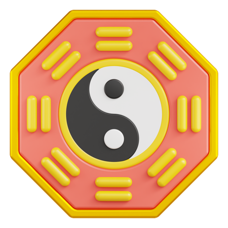 Yin Yang  3D Icon