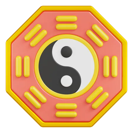 Yin Yang  3D Icon