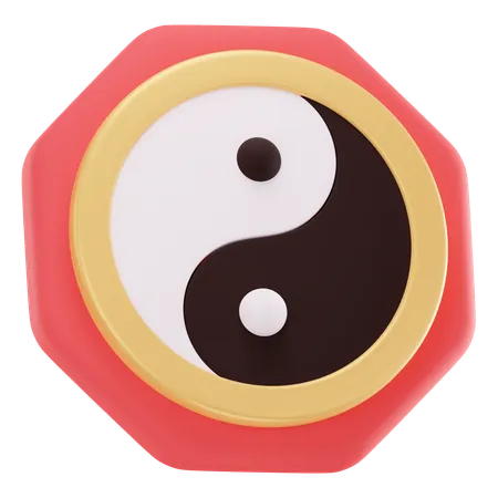 Yin Yang  3D Icon