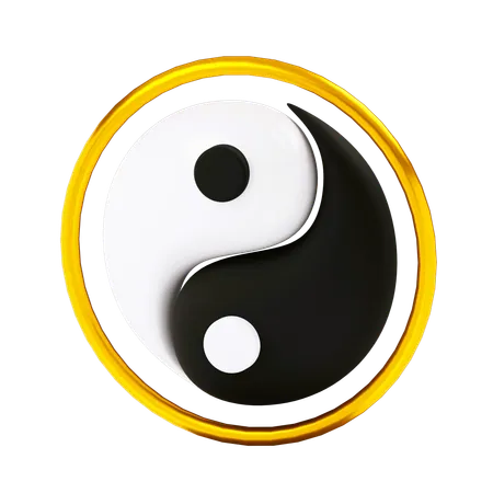 Yin yang  3D Icon