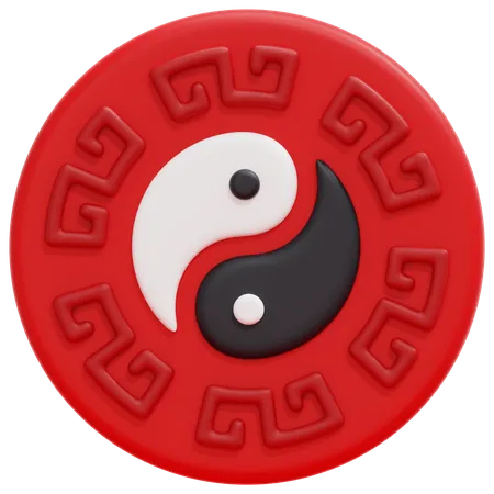 Yin Yang 3D Icon