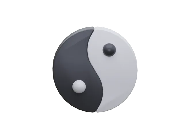 Yin Yang 3D Icon