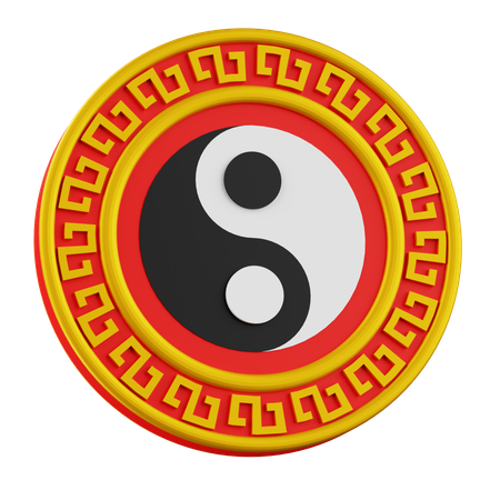 Ying And Yang  3D Icon