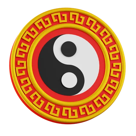 Ying And Yang  3D Icon