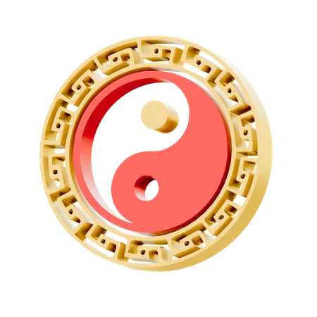 Ying Yang  3D Icon