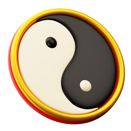 Ying Yang  3D Icon