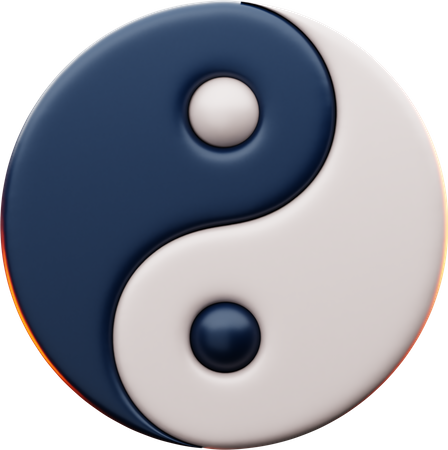 Ying Yang  3D Icon