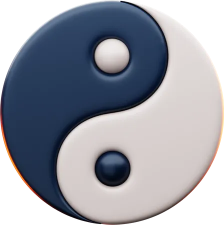 Ying Yang  3D Icon