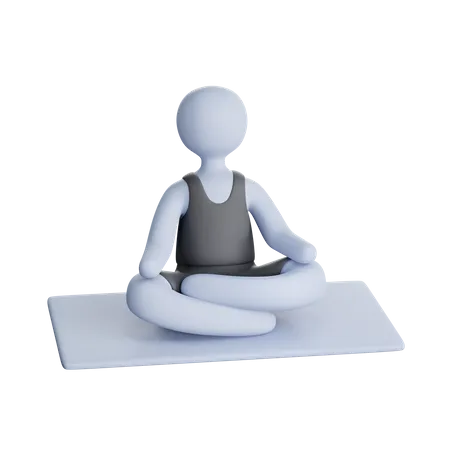 Yoga  3D Icon