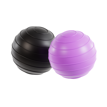 Yoga Balls  3D Icon