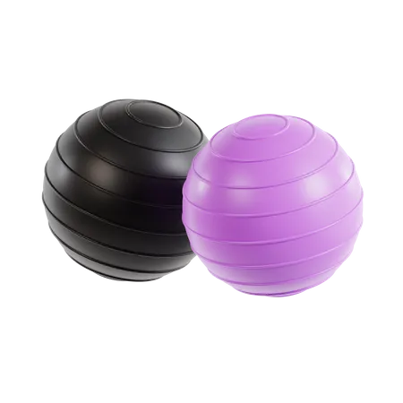 Yoga Balls  3D Icon