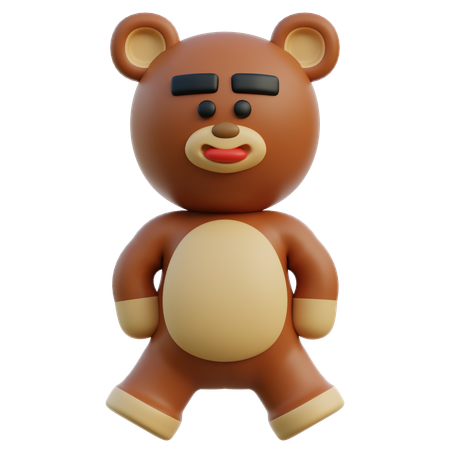 Yogabär  3D Illustration