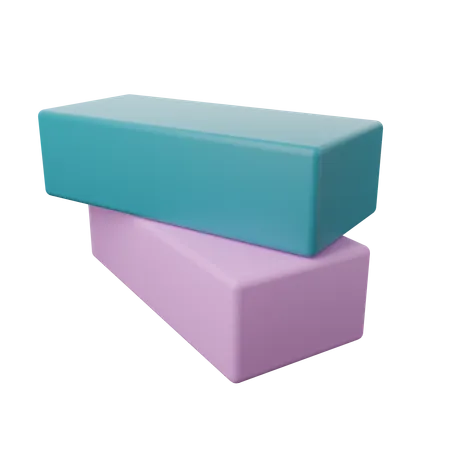 Yoga Block  3D Illustration