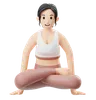 Yoga Girl doing yoga