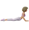 Yoga Girl Doing Cobra Pose