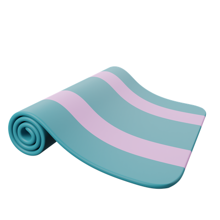 Yoga Mat  3D Illustration