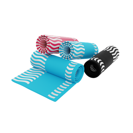 Yoga Mat  3D Illustration