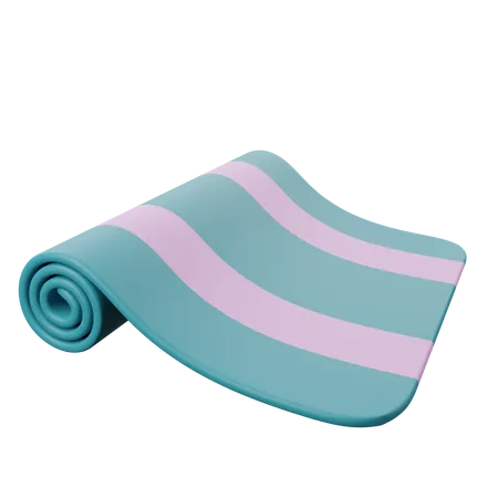 Yoga Mat  3D Illustration