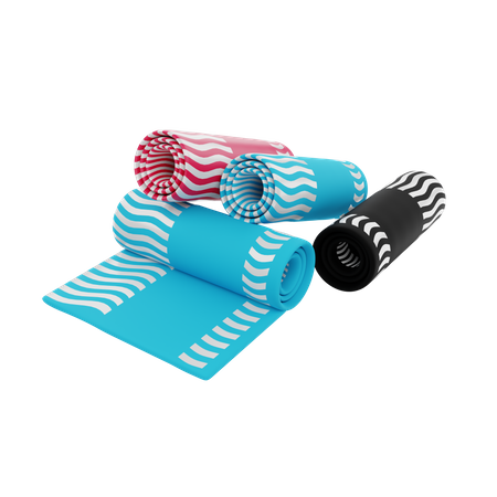 Yoga Mat 3D Illustration