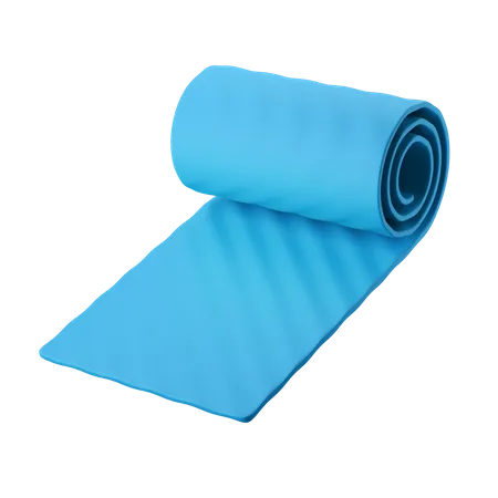Pilates Roll Up Yoga Mat Gym Equipment 3 D Icon Illustration 3D Icon