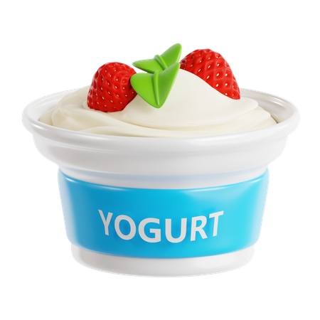 Yoghurt  3D Icon