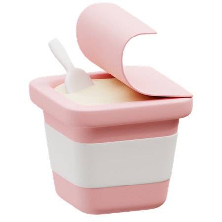 Yogur  3D Icon