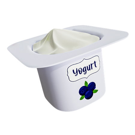 Yogur  3D Illustration