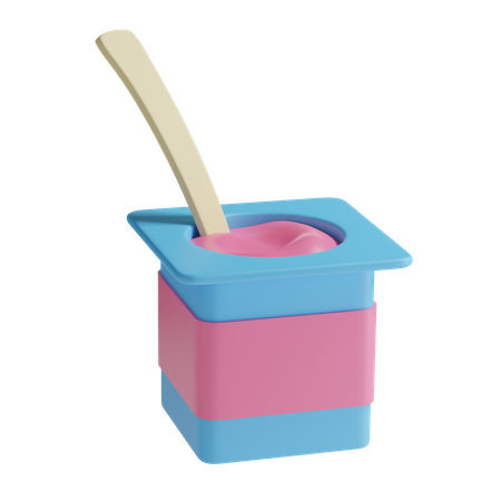 Yogur  3D Illustration